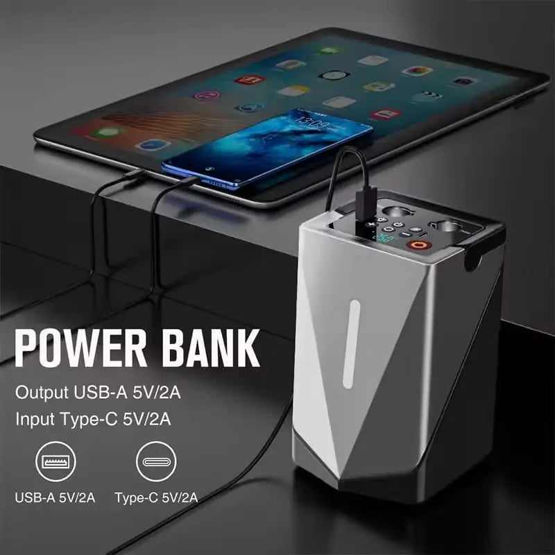 Aparat Multifunksional për Veturë GF-01 – Ndizës Emergjence, Kompresor 150 PSI dhe Power Bank 8000mAh