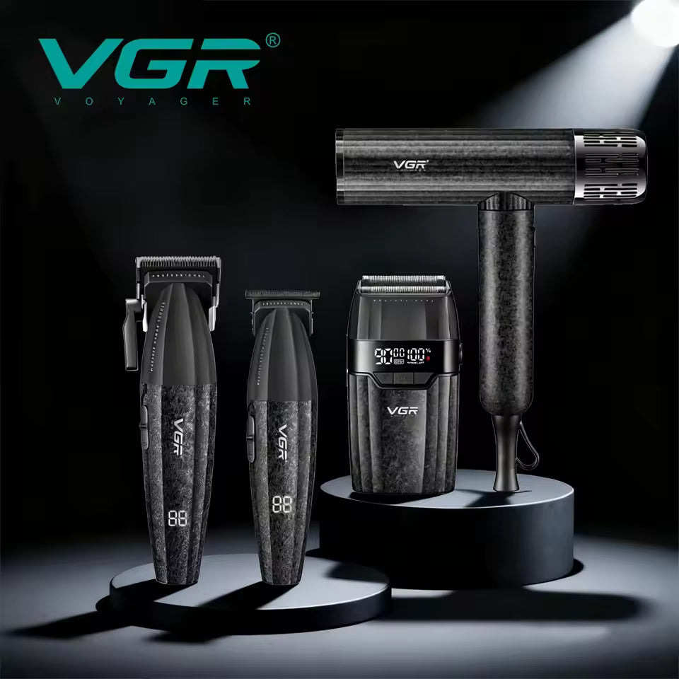 Set Profesional për Berberë VGR V-640 S4 (4 në 1)