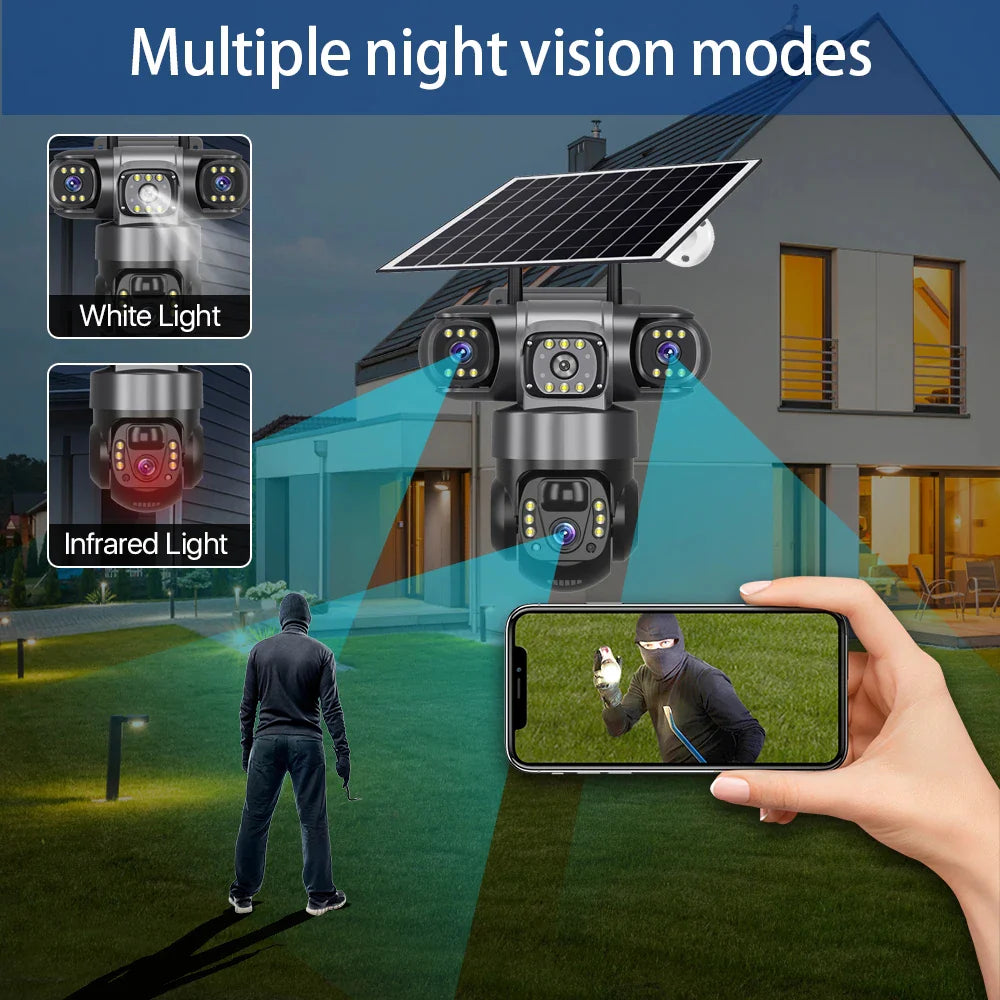 Kamerë Solare WiFi me 3 Pamje