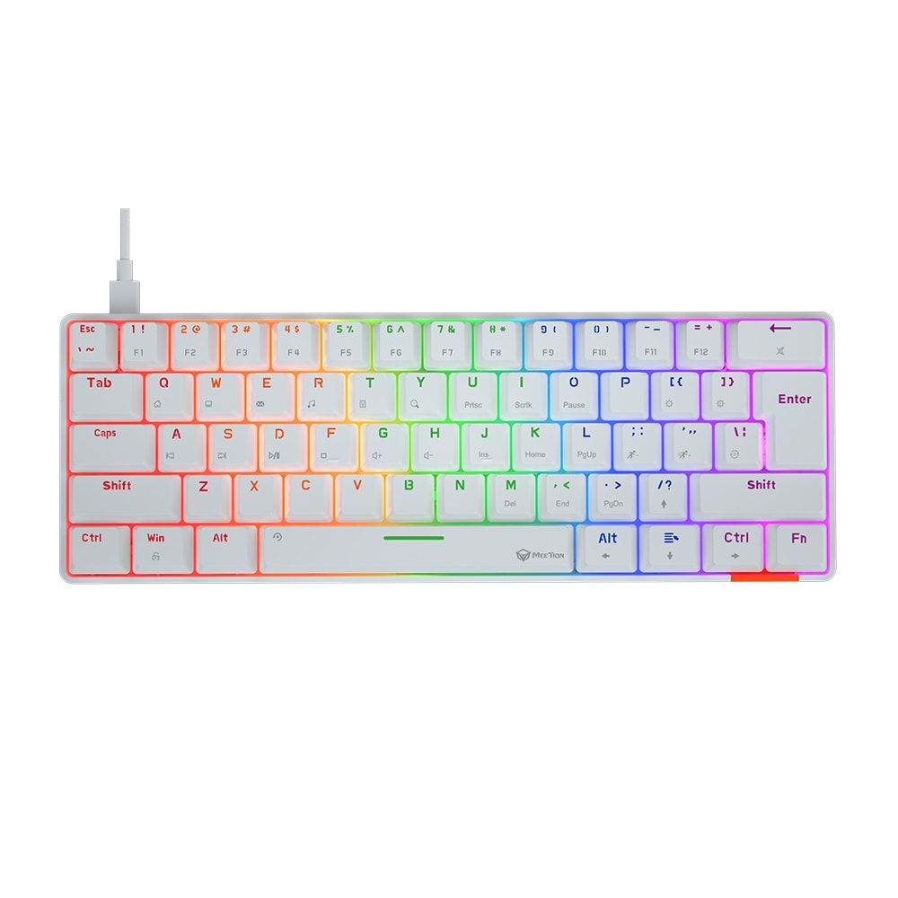 Tastierë Mekanike Meetion MK005 USB-C – 61/62 Taste, Anti-Ghosting