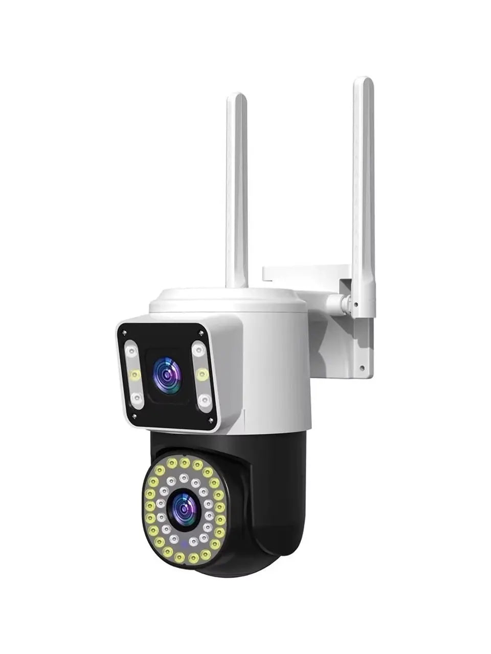 Kamerë Sigurie Wi-Fi me 2 Lente 4MP, Shikim Nate me Ngjyra, Audio Dydrejtimëshe
