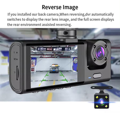 Kamerë Inteligjente për Makinë 3 Pamje – Dash Cam