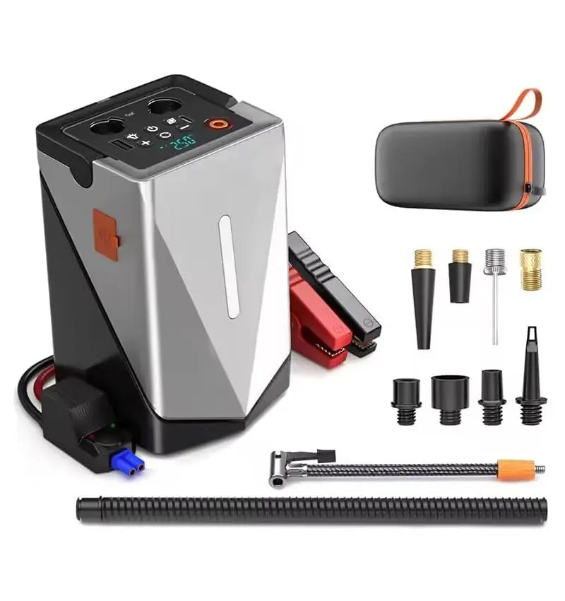 Aparat Multifunksional për Veturë GF-01 – Ndizës Emergjence, Kompresor 150 PSI dhe Power Bank 8000mAh