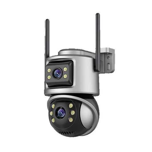 Kamerë Sigurie WiFi me Dy Lente 8MP – Night Vision, Audio Dy-Drejtimëshe