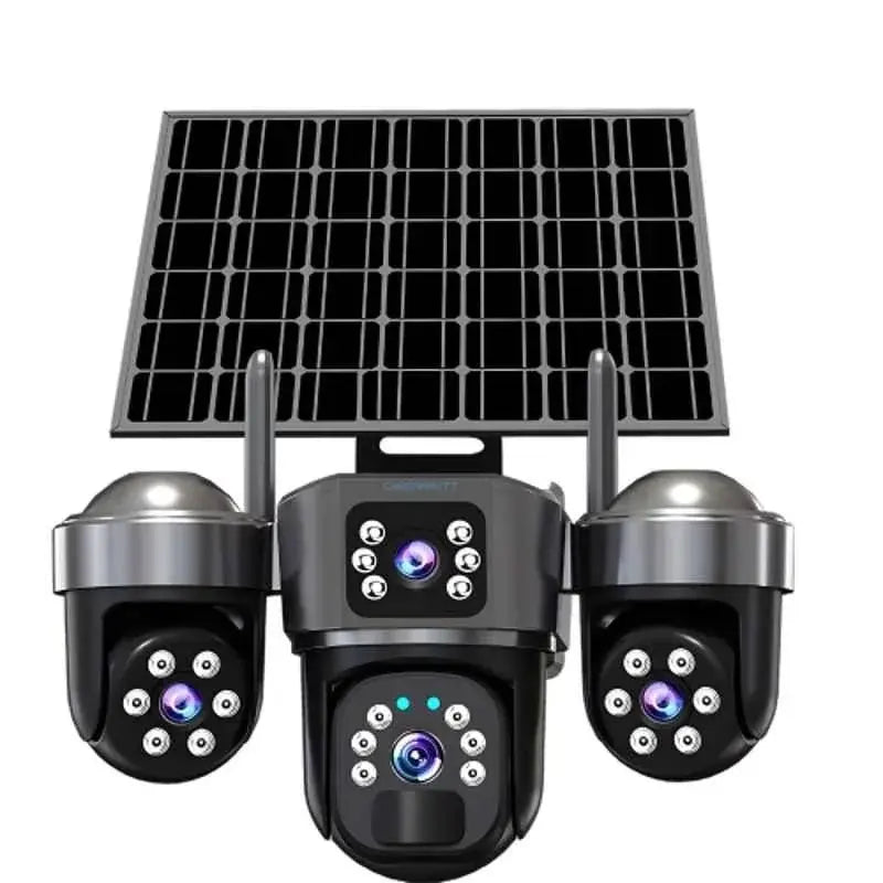 Kamerë solare sigurie me 3 lente 12MP