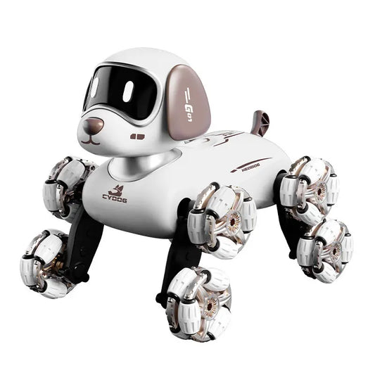 Smart Dog – Robot Inteligjent 2-në-1 me Telekomandë, Sensorë Lëvizjeje dhe Drita LED