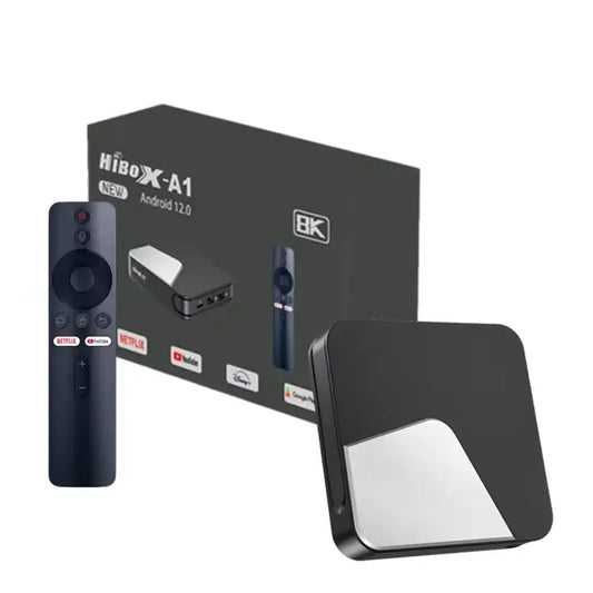 HIBOX A1 Android TV Box 4K – 4GB RAM, 32GB Memorie, Wi-Fi dhe Bluetooth