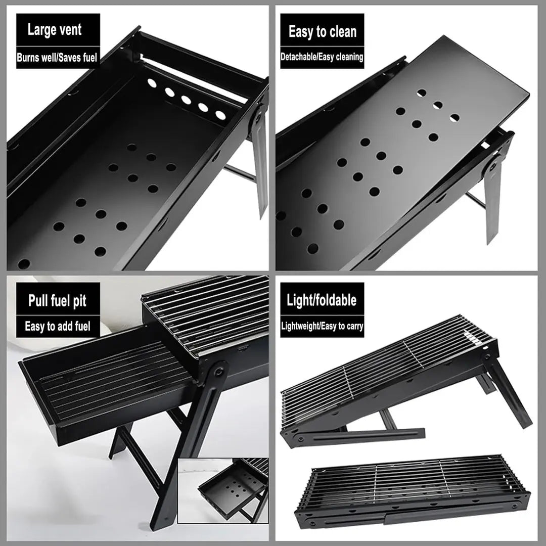 Skare Portative e Palosshme – Inox, Ideale për Kamping dhe Piknik